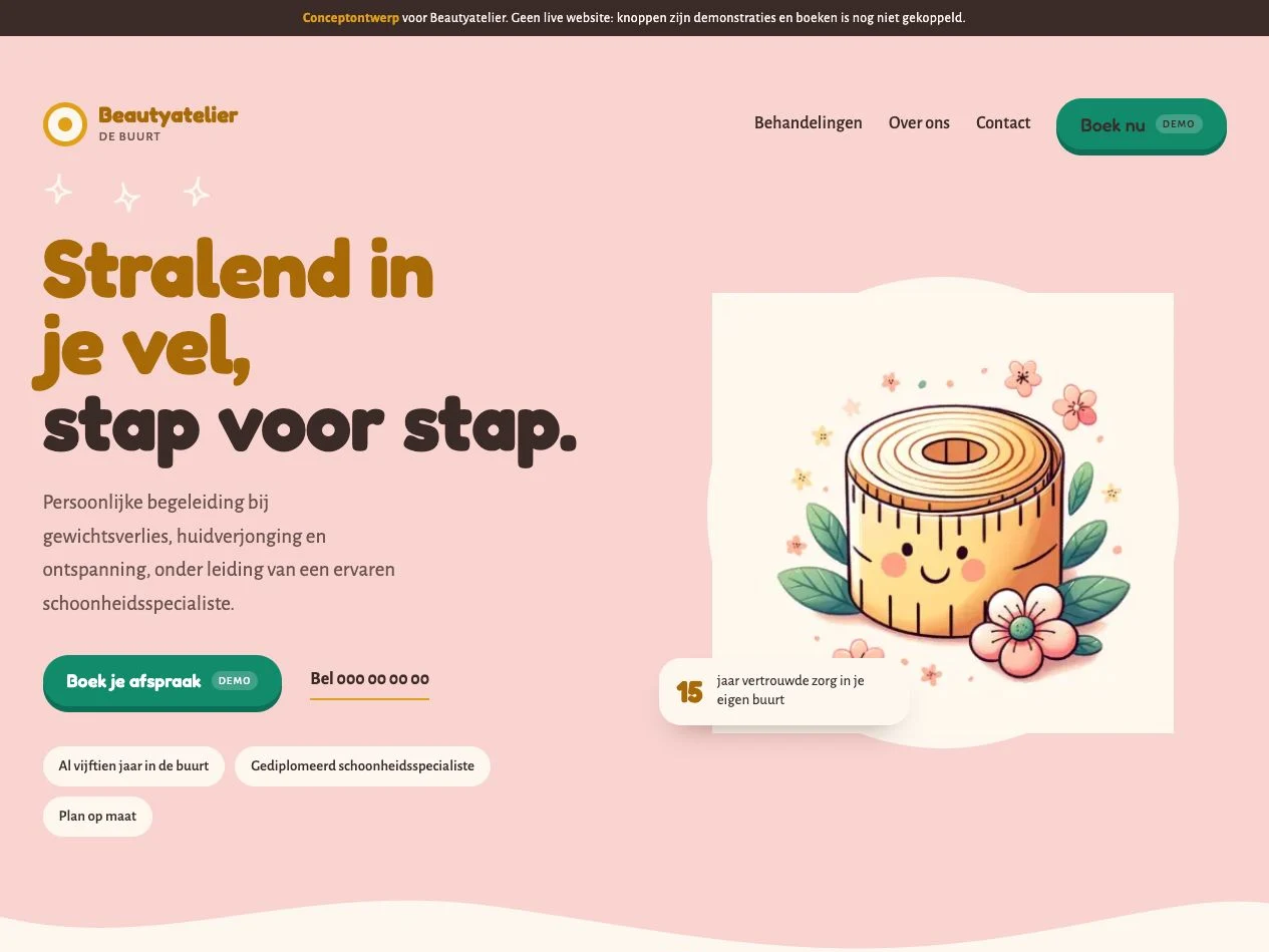 Beauty studio, design proposal