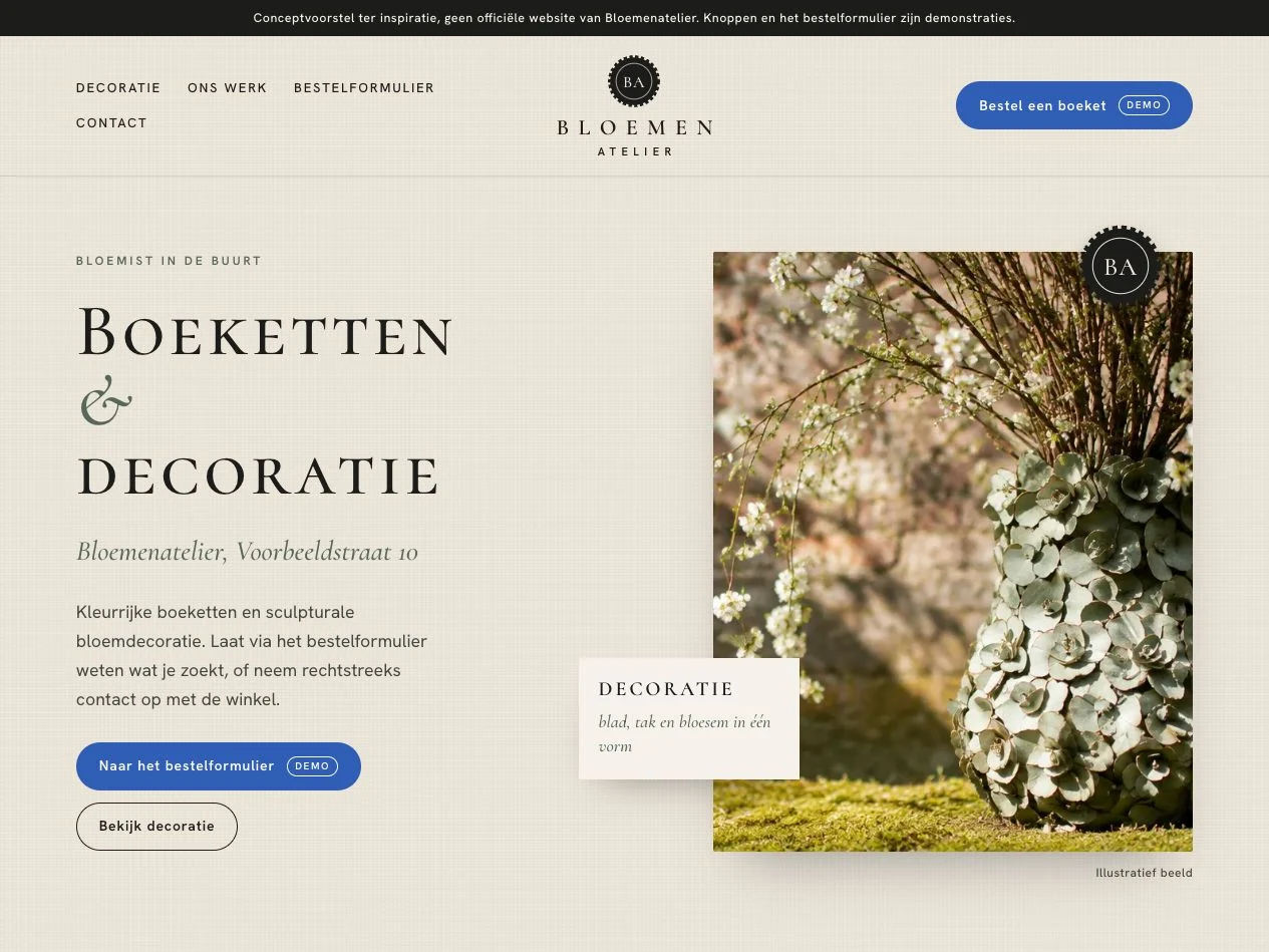 Florist, design proposal
